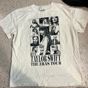 Authentic Taylor Swift The Eras Tour White Graphic T-Shirt